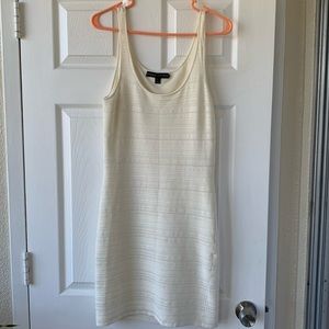 Ralph Lauren white midi lined dress